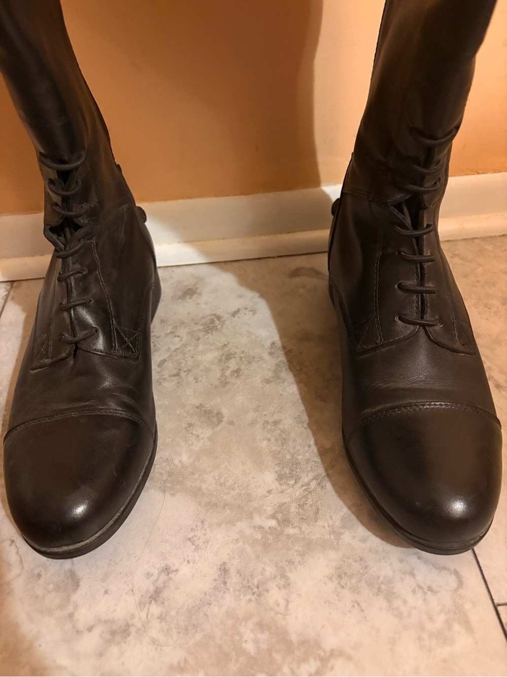Ariat Heritage Contour II Field Zip Tall Riding Boots in Black - Picture 7 of 16
